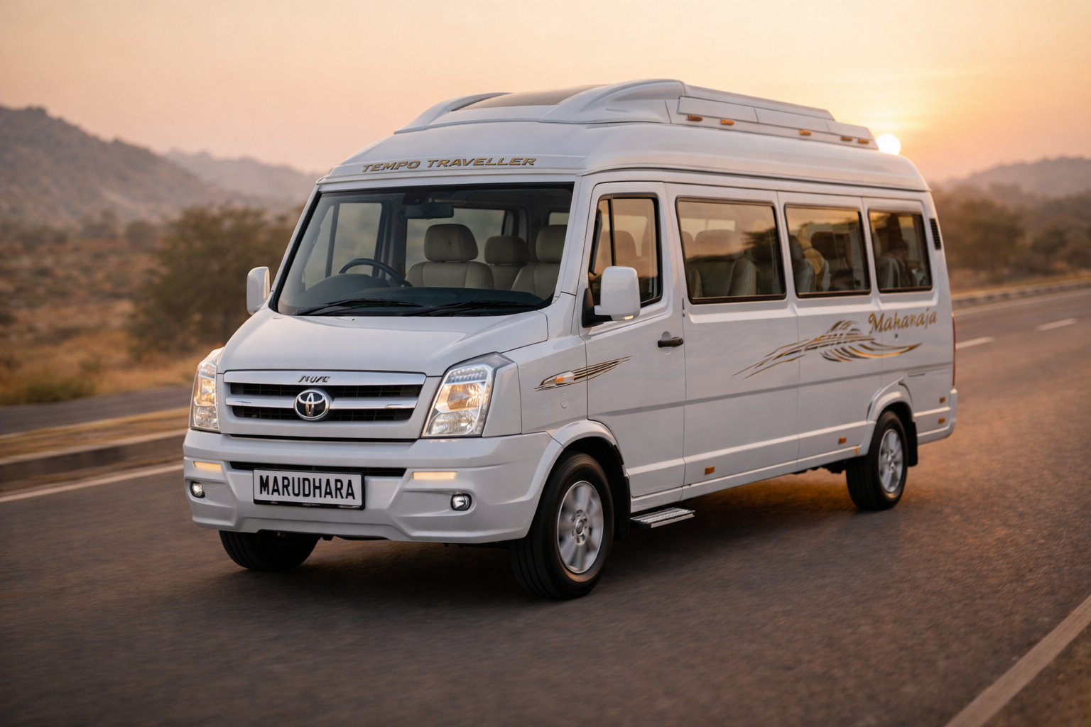 9 Seater Maharaja Tempo Traveller